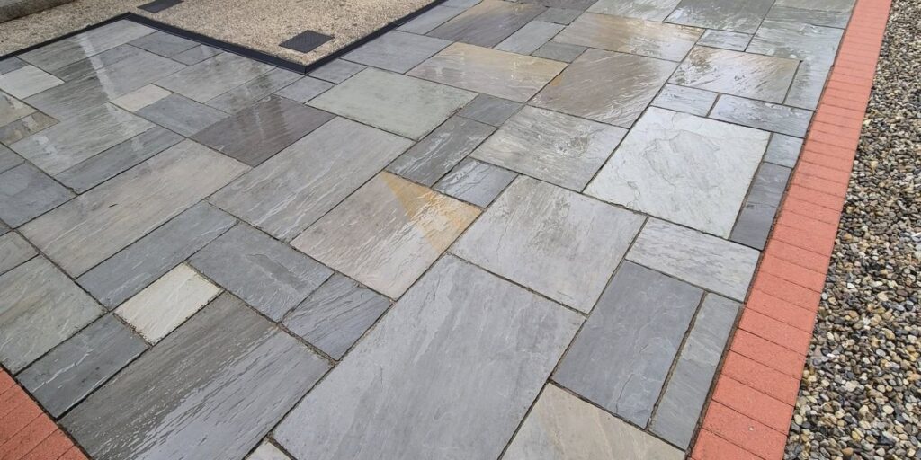 Carefully cleaned patio in Clare